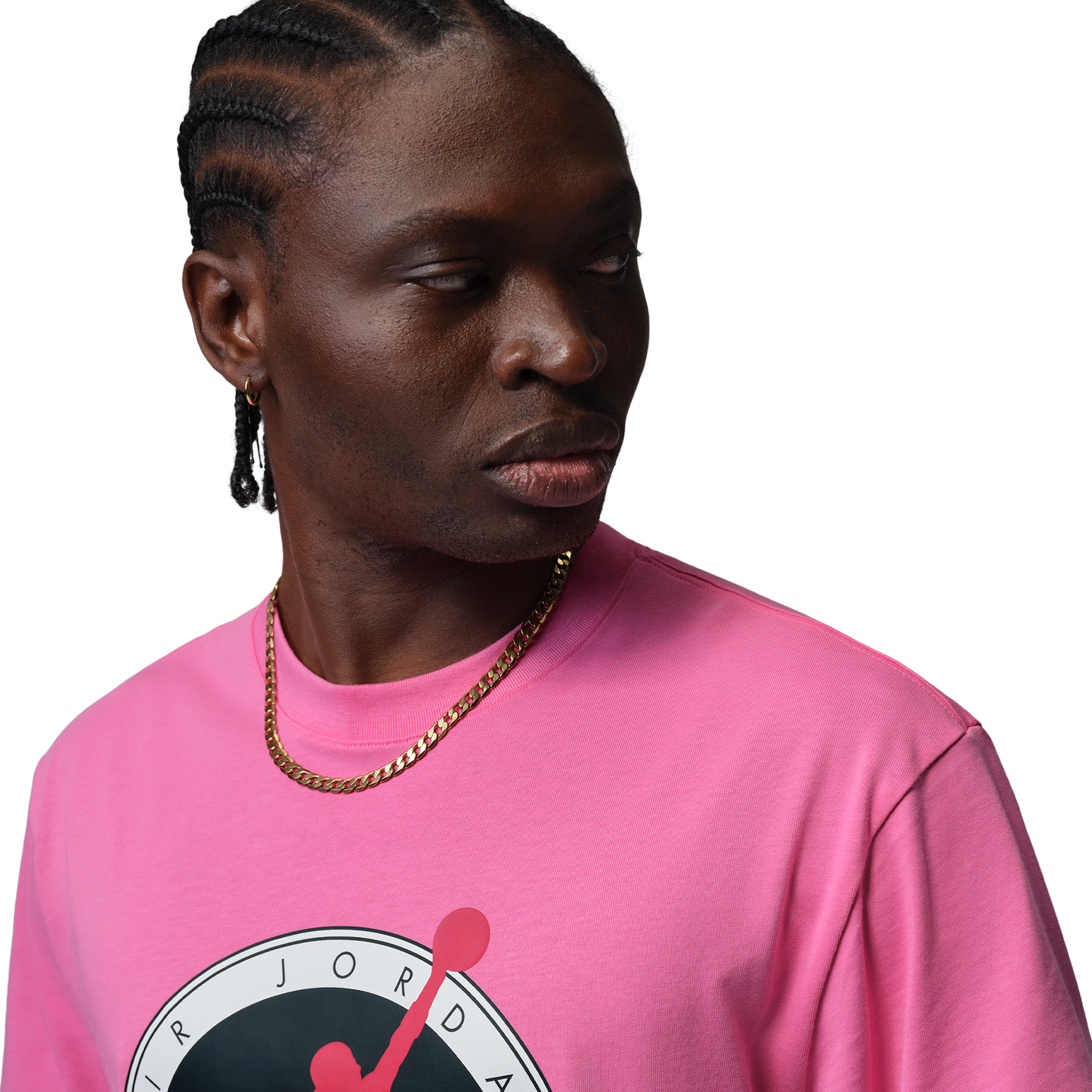 Jordan Flight Club Short Sleeve Crew - Men's - Pink/Red