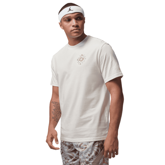 Jordan Dri-FIT SPT Short Sleeve Crew - Men's - Sail/Khaki