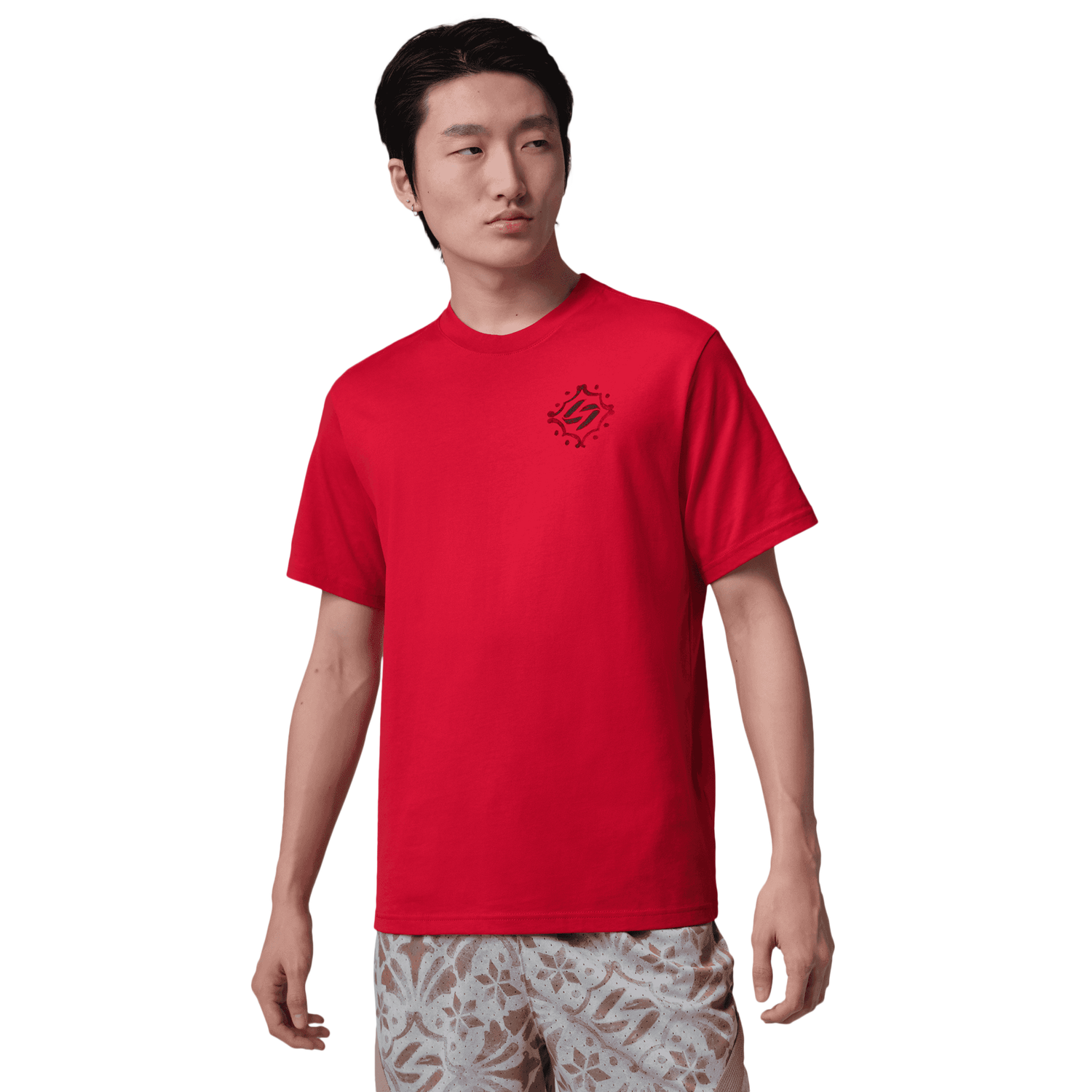 Jordan Dri-FIT SPT Short Sleeve Crew - Men's - Varsity Red/Black
