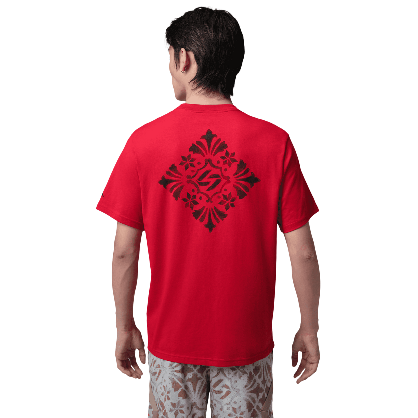 Jordan Dri-FIT SPT Short Sleeve Crew - Men's - Varsity Red/Black