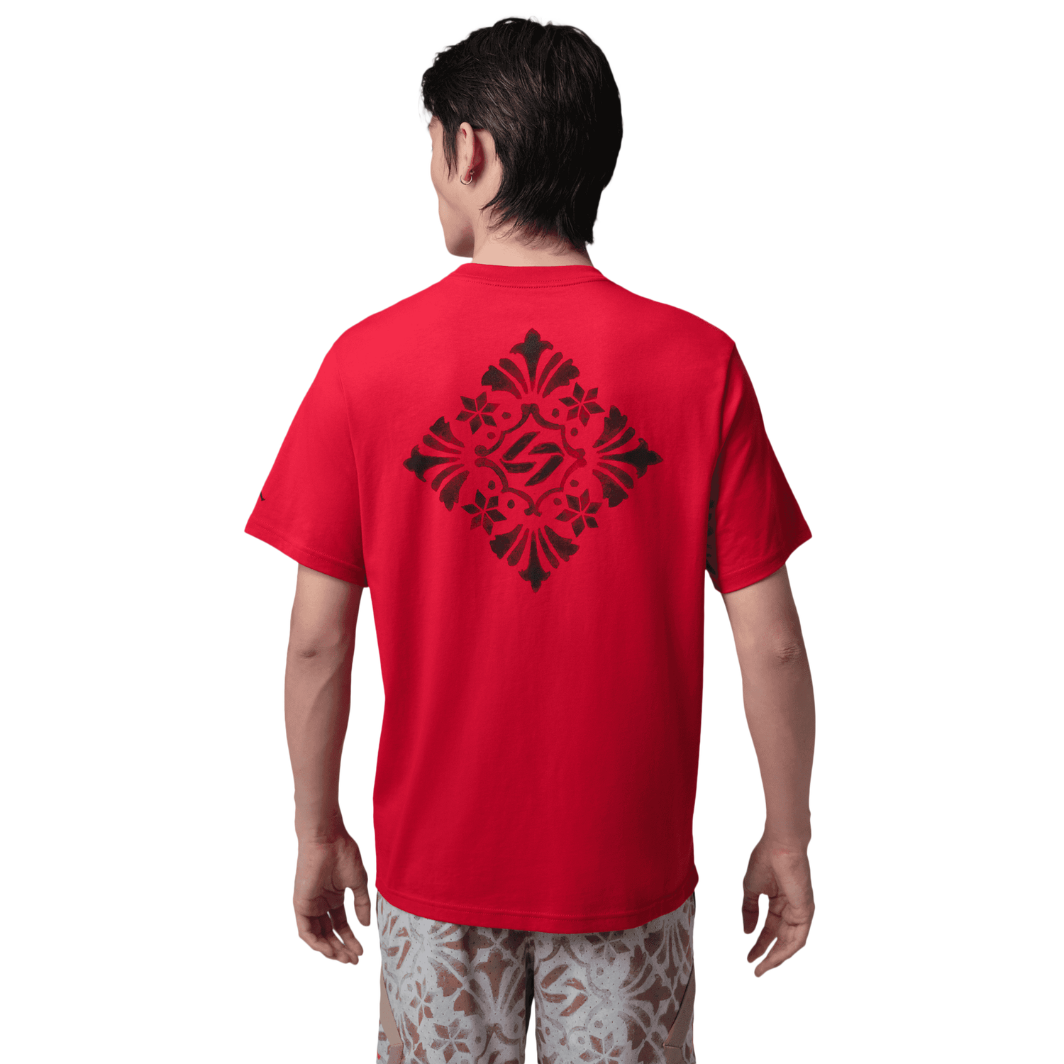 Jordan Dri-FIT SPT Short Sleeve Crew - Men's - Varsity Red/Black