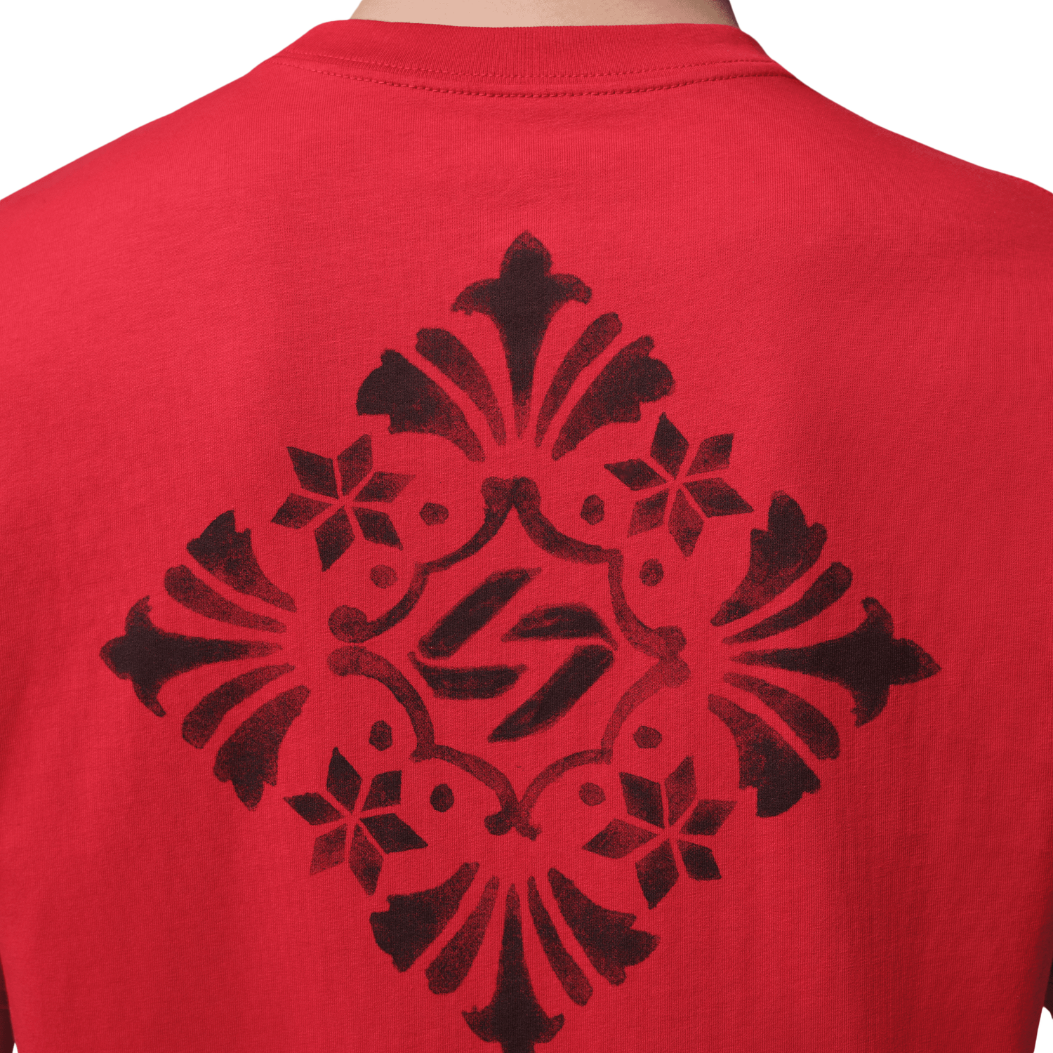 Jordan Dri-FIT SPT Short Sleeve Crew - Men's - Varsity Red/Black
