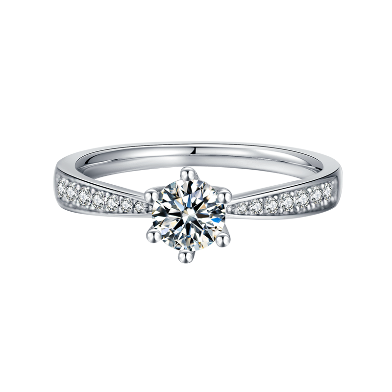 Polaris Round Moissanite Ring - foto 2