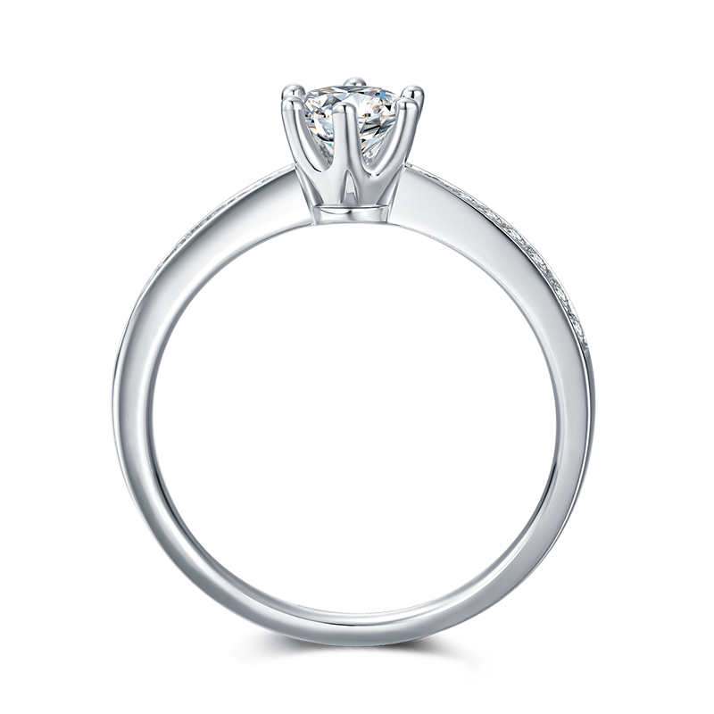 Polaris Round Moissanite Ring - foto 3