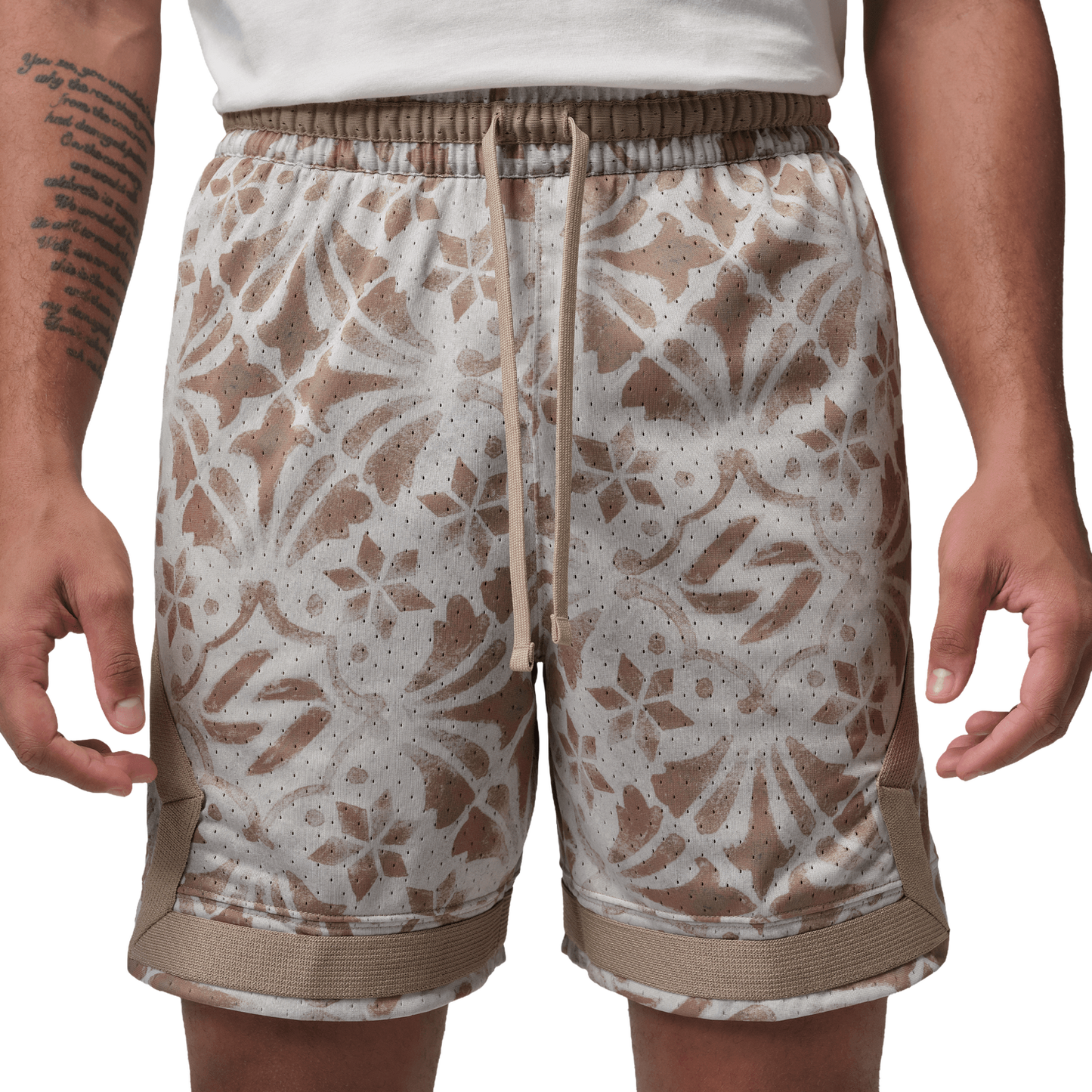 Jordan Demand SPT Short - Men's - Khaki/Varsity Red