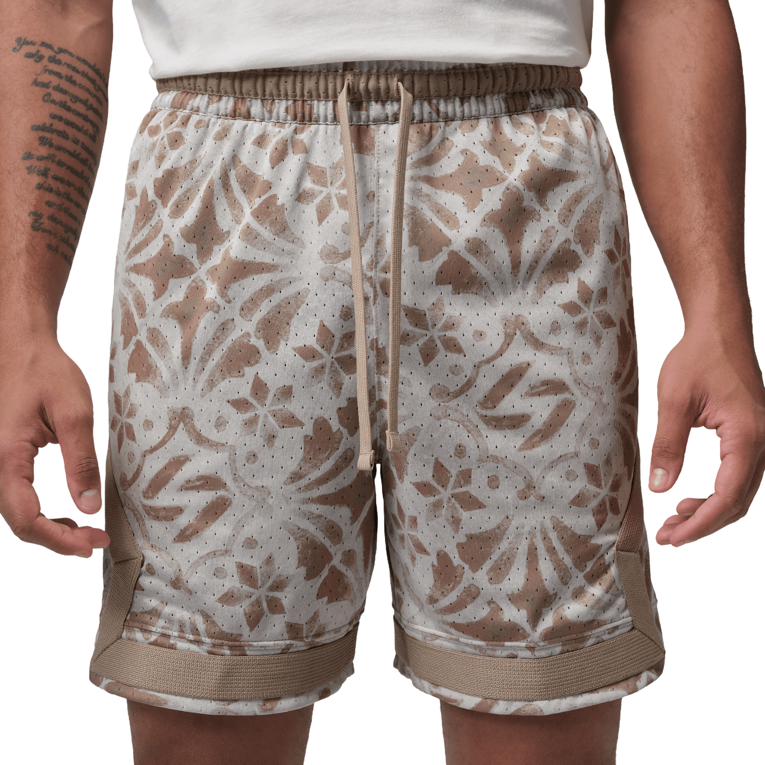 Jordan Demand SPT Short - Men's - Khaki/Varsity Red