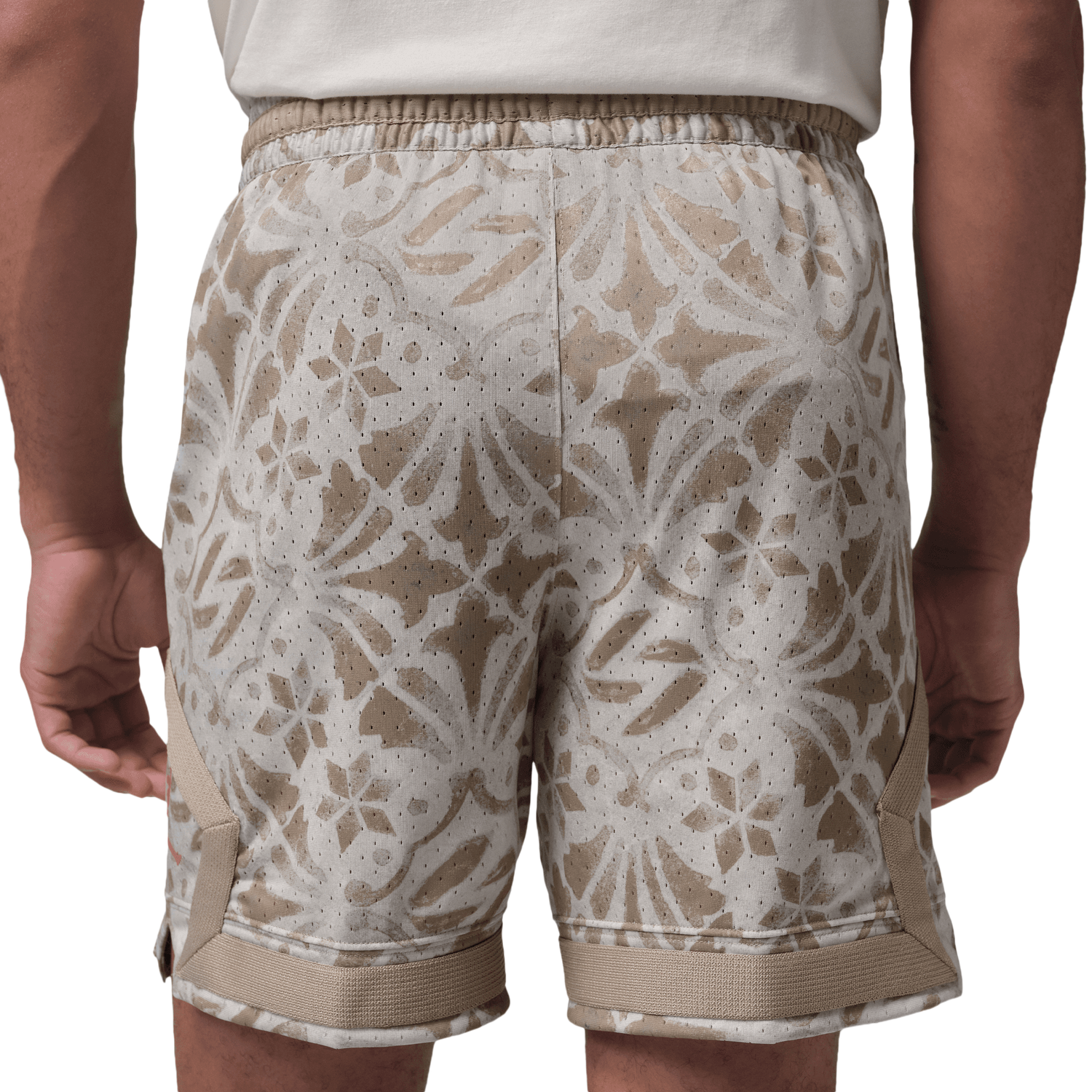 Jordan Demand SPT Short - Men's - Khaki/Varsity Red
