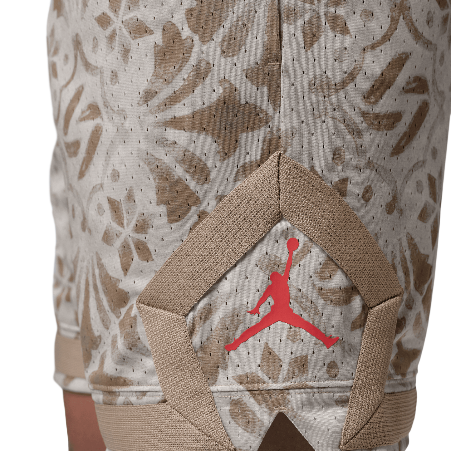 Jordan Demand SPT Short - Men's - Khaki/Varsity Red