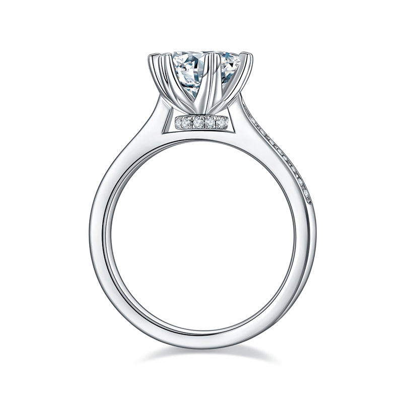 Polaris Round Cut Moissanite Ring - foto 2