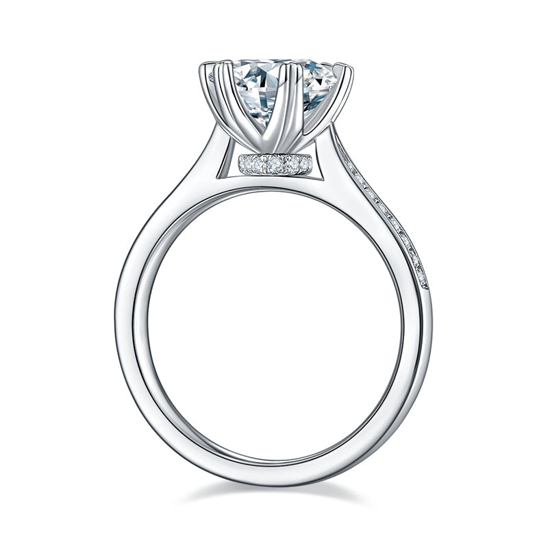 Polaris Round Cut Moissanite Ring - foto 4