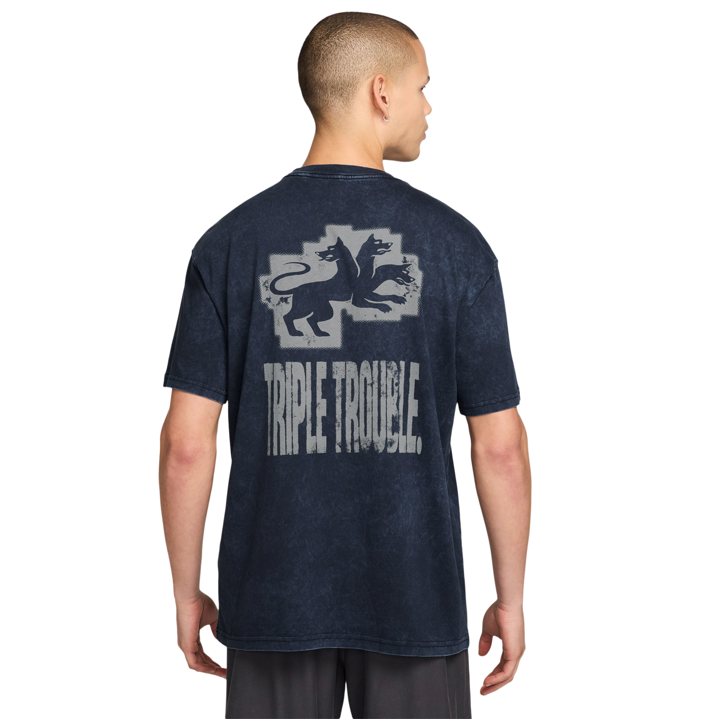 Nike NSW  LSE Triple Threat T-Shirt - Men's - Navy/Gray