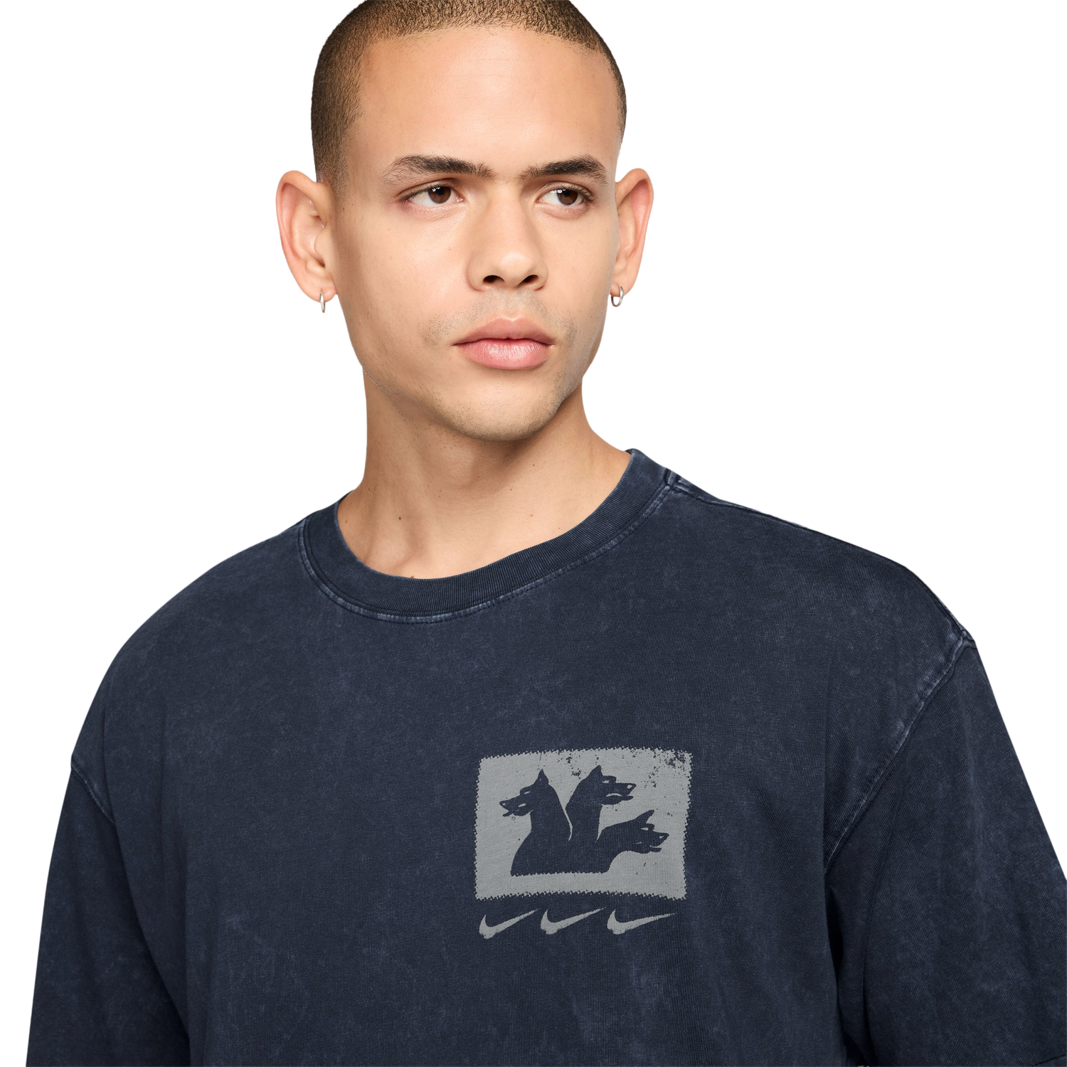 Nike NSW  LSE Triple Threat T-Shirt - Men's - Navy/Gray