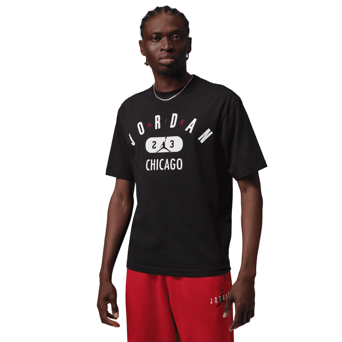 Jordan Chicago City Short Sleeve Crew - Men's - Black/White