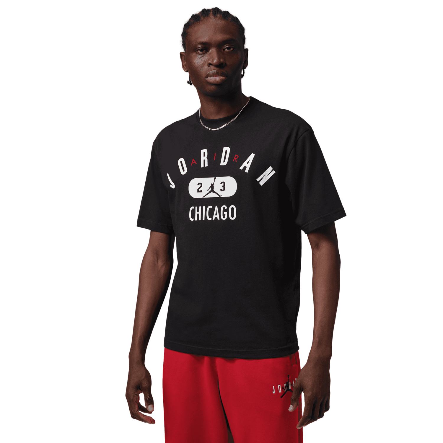 Jordan Chicago City Short Sleeve Crew - Men's - Black/White