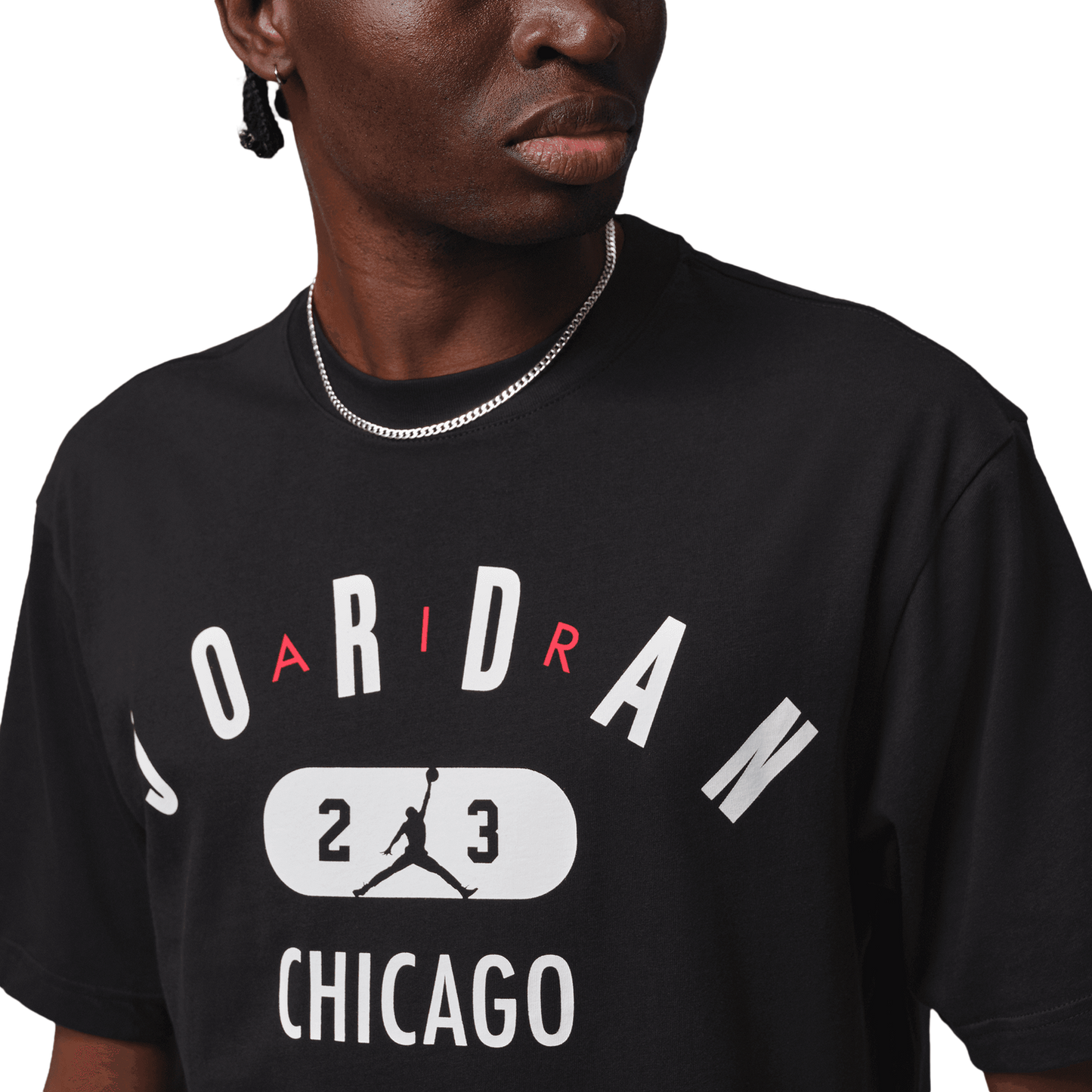 Jordan Chicago City Short Sleeve Crew - Men's - Black/White