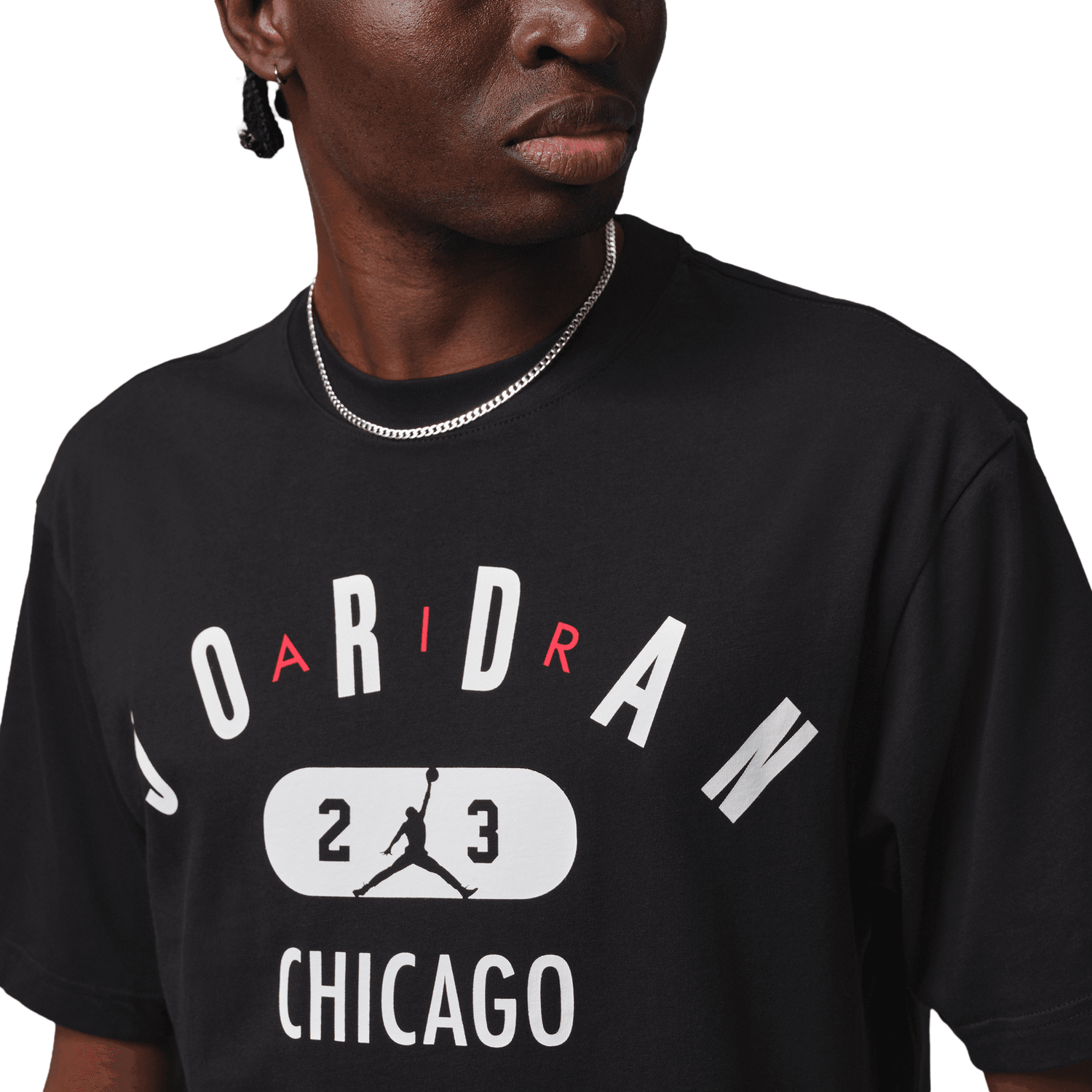 Jordan Chicago City Short Sleeve Crew - Men's - Black/White