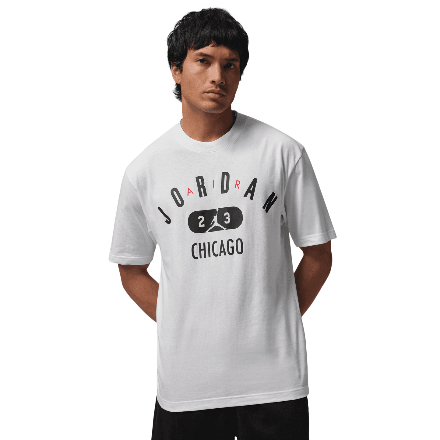 Jordan Chicago City Short Sleeve Crew - Men's - White/Black