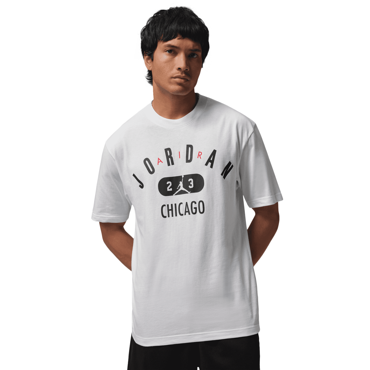 Jordan Chicago City Short Sleeve Crew - Men's - White/Black
