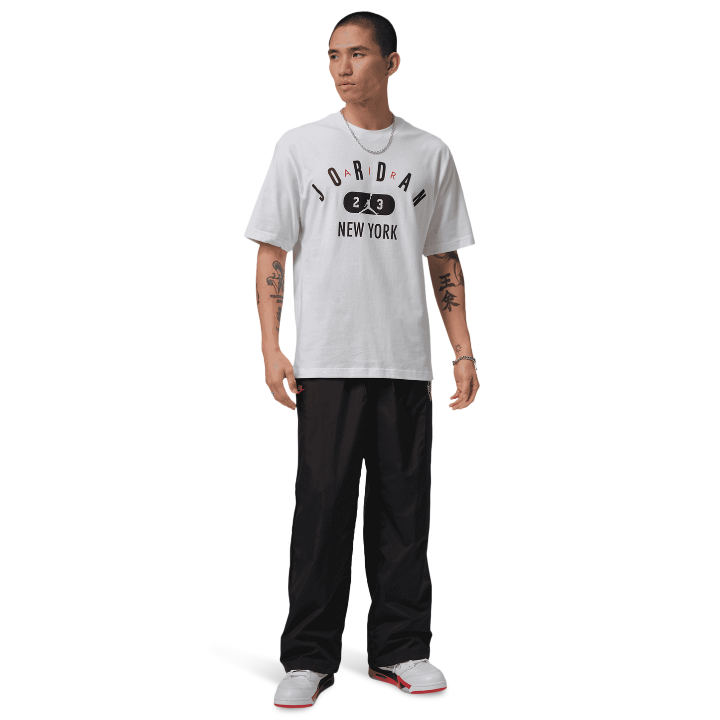 Jordan New York City Short Sleeve Crew - Men's - White/Black