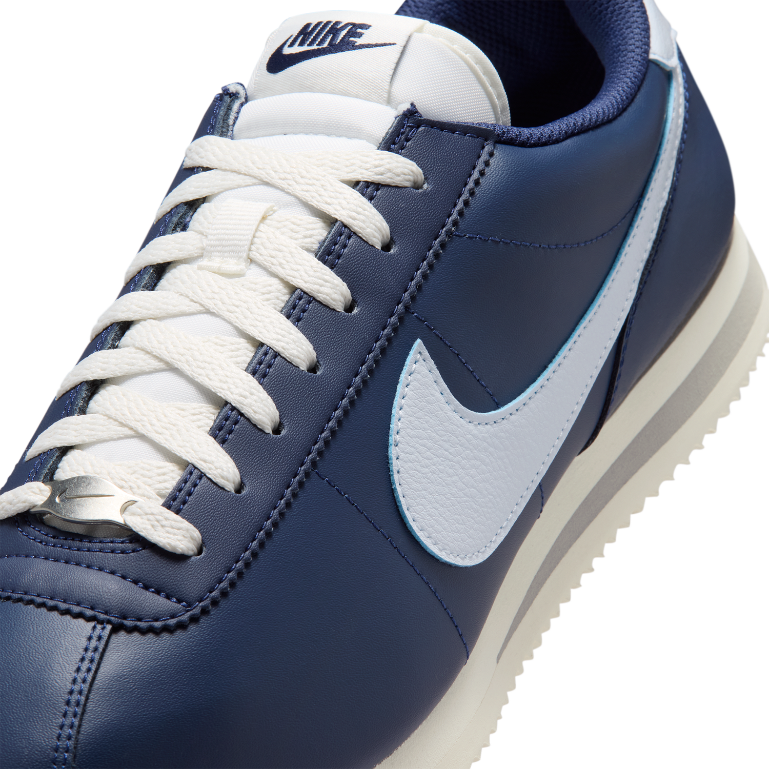 Nike Cortez - Men's - Sail/Football Grey/Midnight Navy
