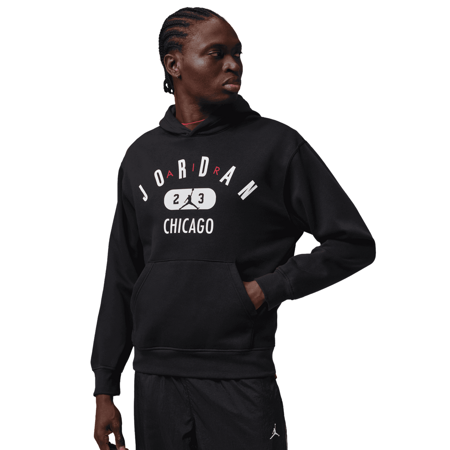 Jordan Chicago City Fleece Pullover - Men's - Black/White