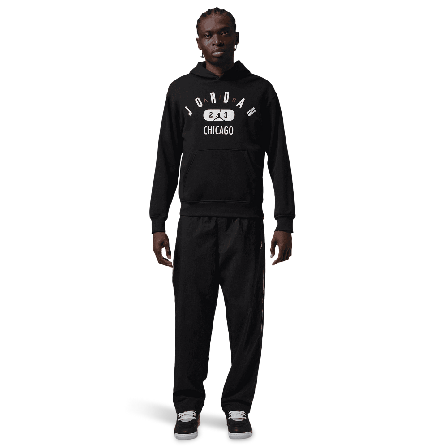 Jordan Chicago City Fleece Pullover - Men's - Black/White