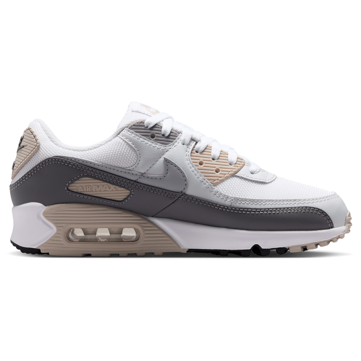 Nike Air Max 90 - Women's - Grey/White/Grey