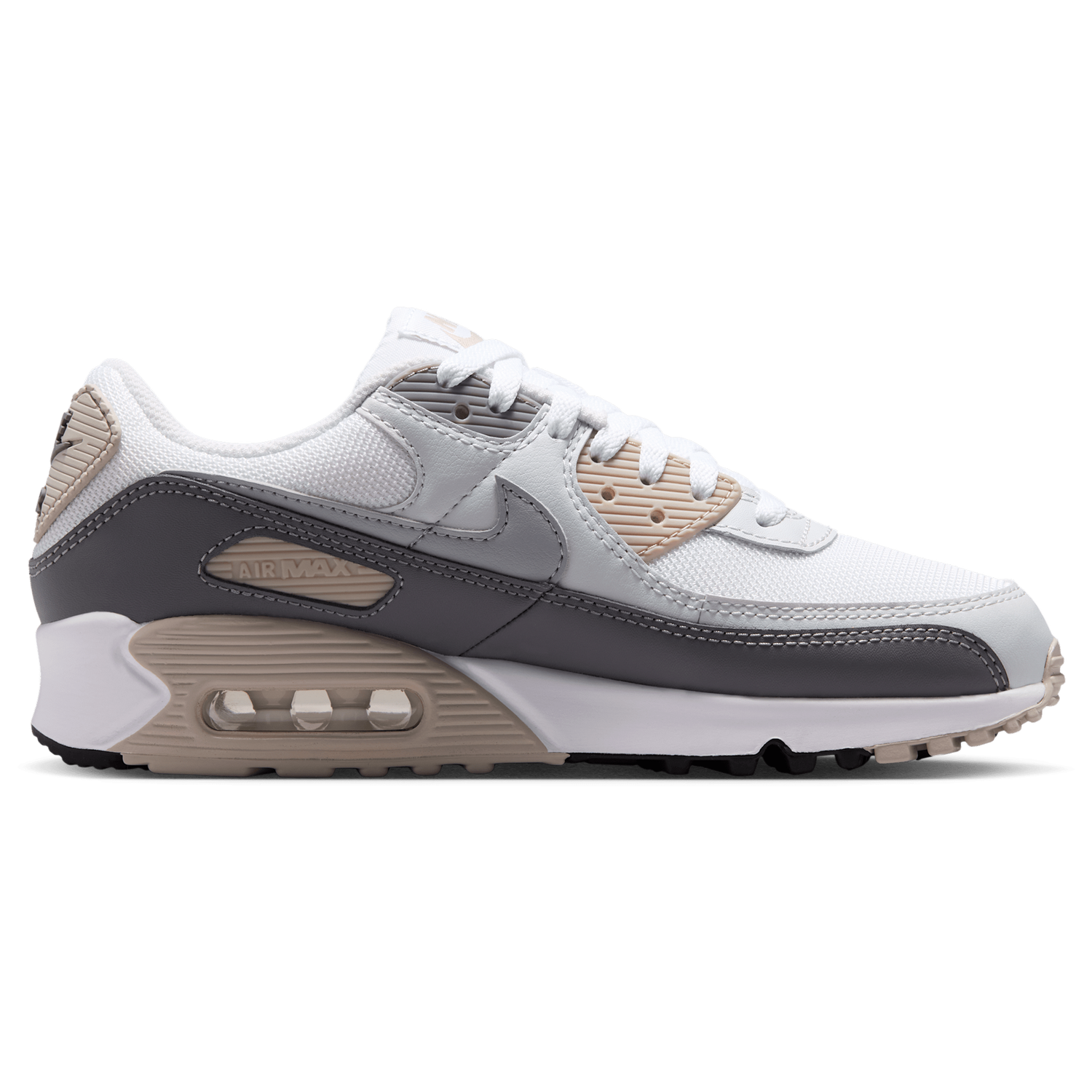 Nike Air Max 90 - Women's - Grey/White/Grey