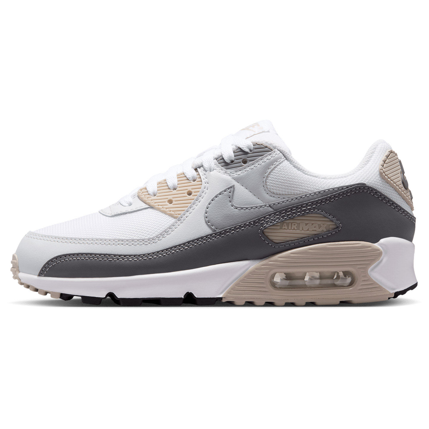 Nike Air Max 90 - Women's - Grey/White/Grey