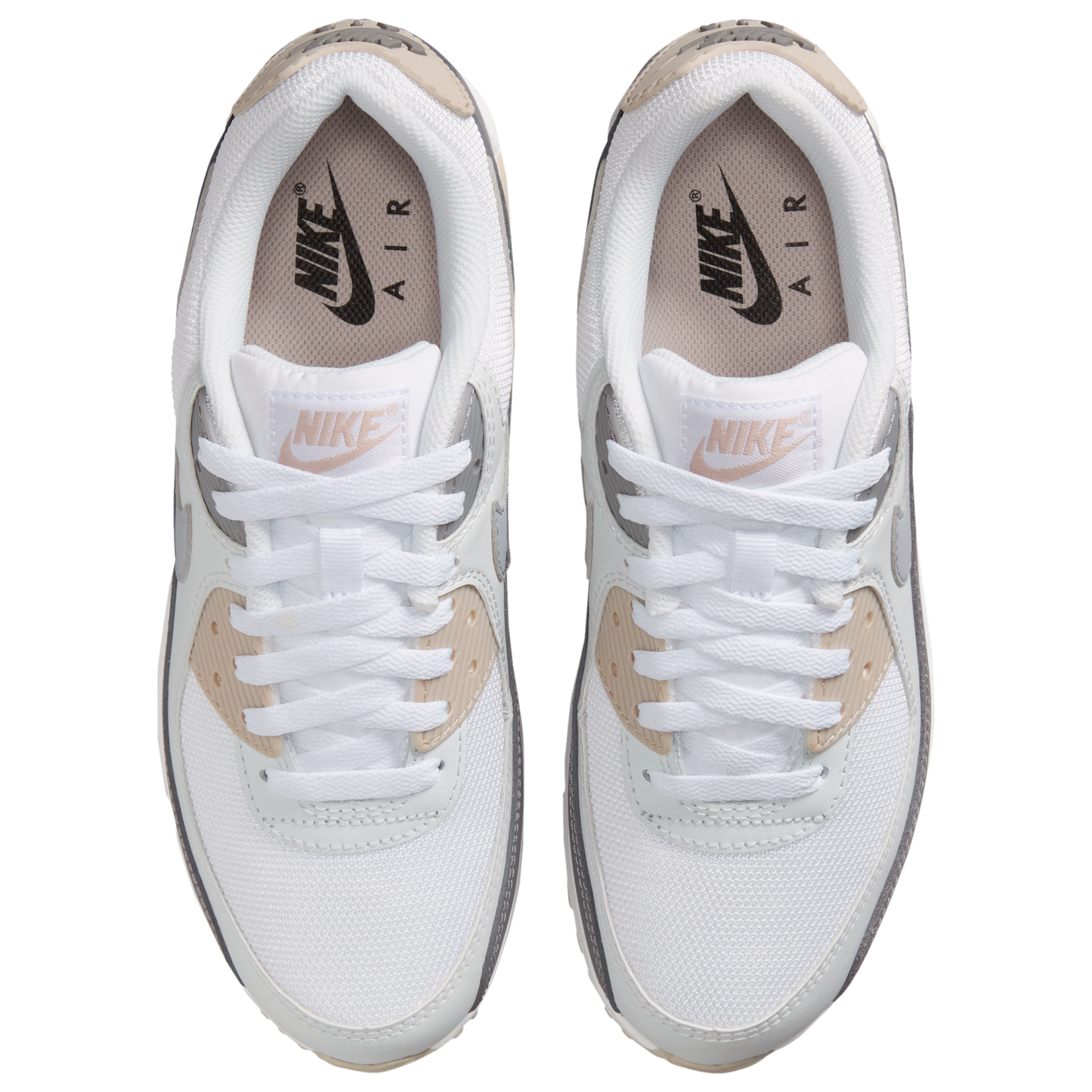 Nike Air Max 90 - Women's - Grey/White/Grey