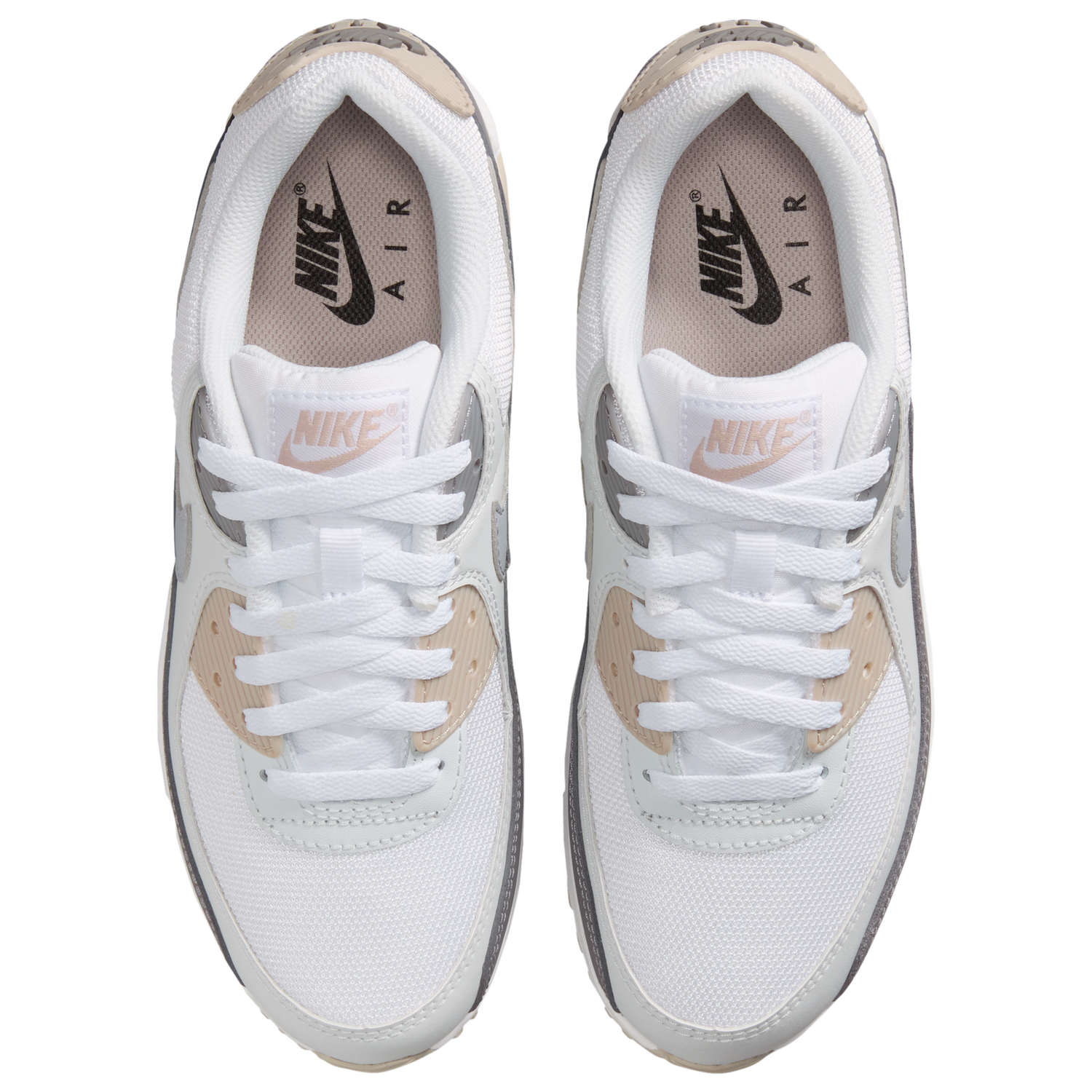 Nike Air Max 90 - Women's - Grey/White/Grey
