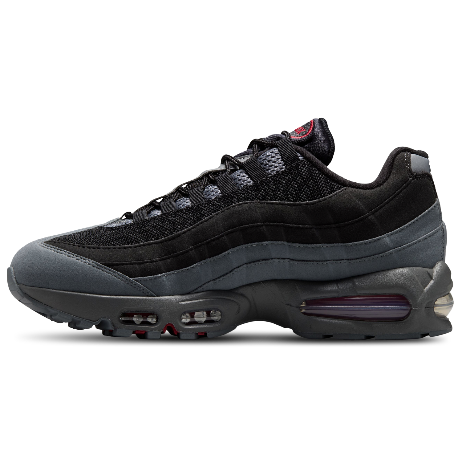 Nike Air Max 95 Big Bubble - Men's - Tough Red/Smoke Grey/Black