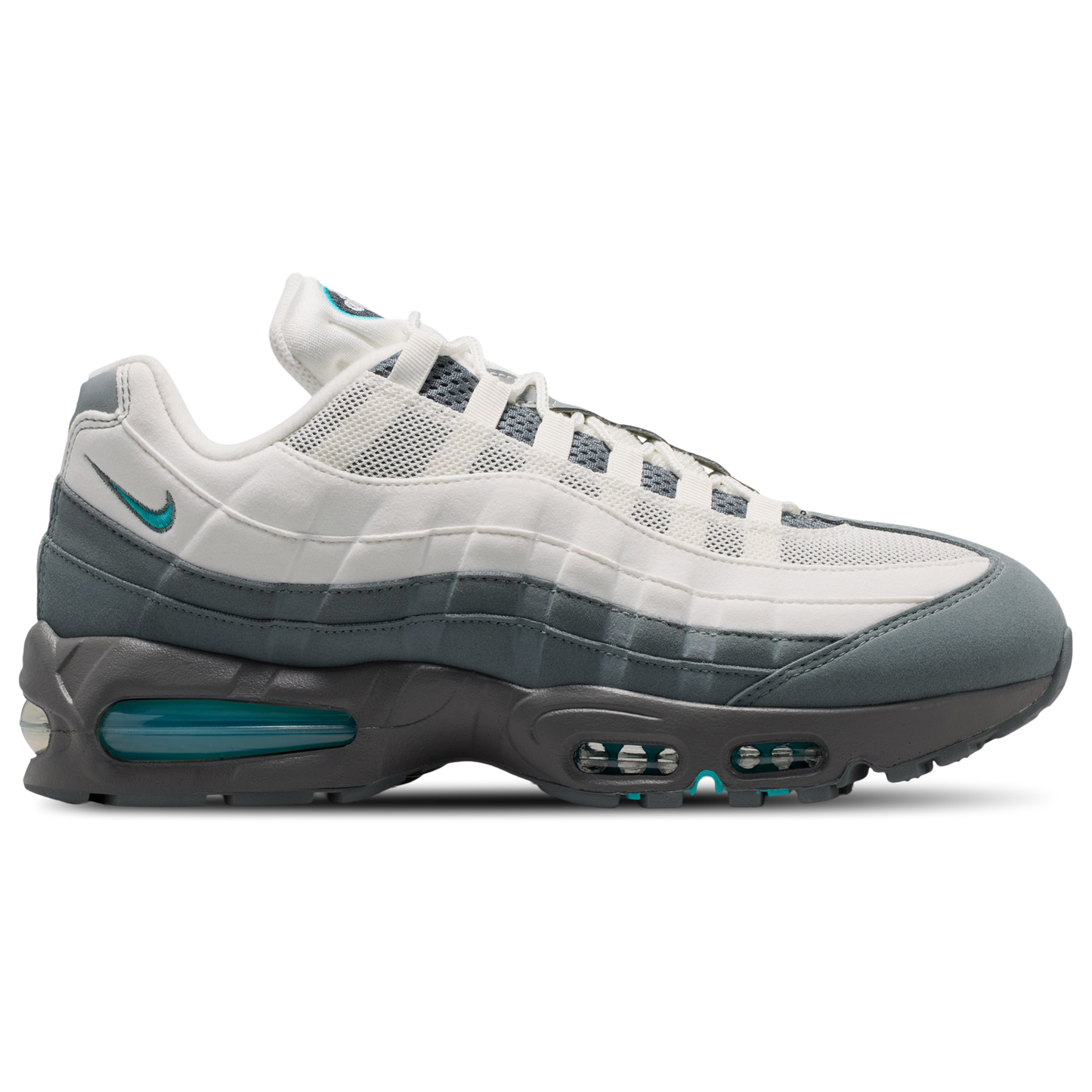Nike Air Max 95 Big Bubble - Men's - Summit White/Dusty Cactus/Smoke Grey