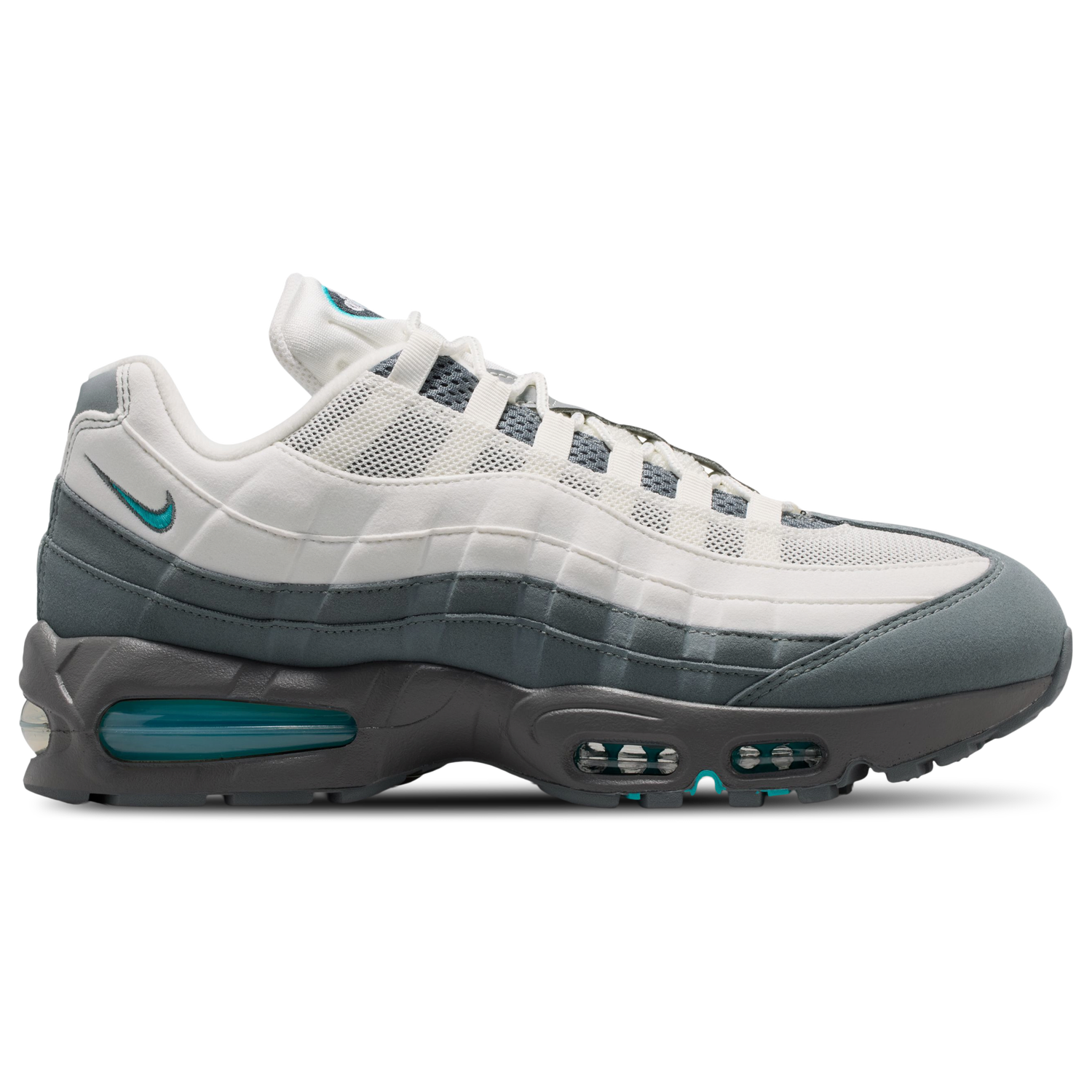 Nike Air Max 95 Big Bubble - Men's - Summit White/Dusty Cactus/Smoke Grey