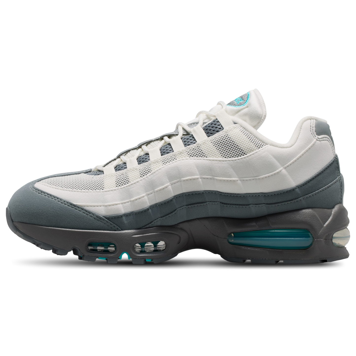 Nike Air Max 95 Big Bubble - Men's - Summit White/Dusty Cactus/Smoke Grey