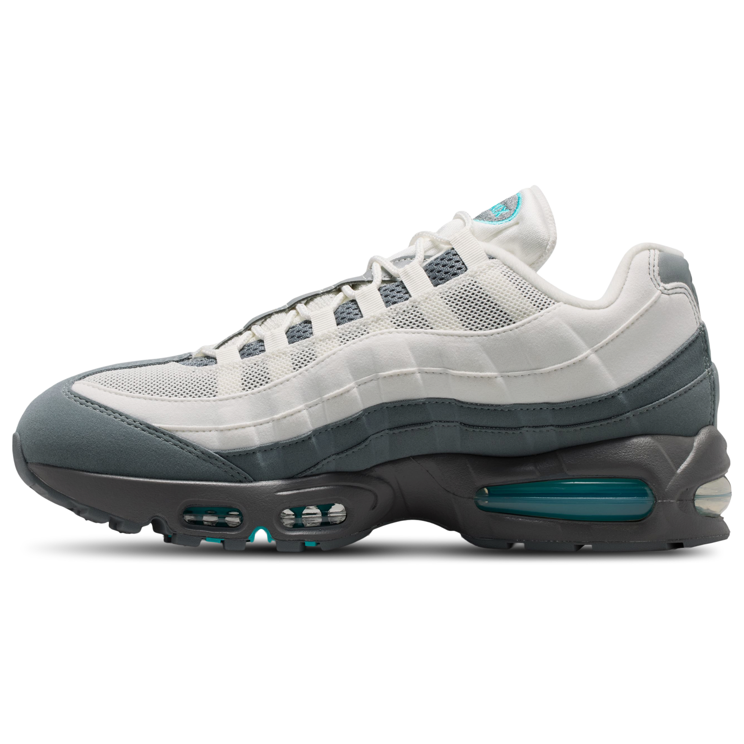Nike Air Max 95 Big Bubble - Men's - Summit White/Dusty Cactus/Smoke Grey
