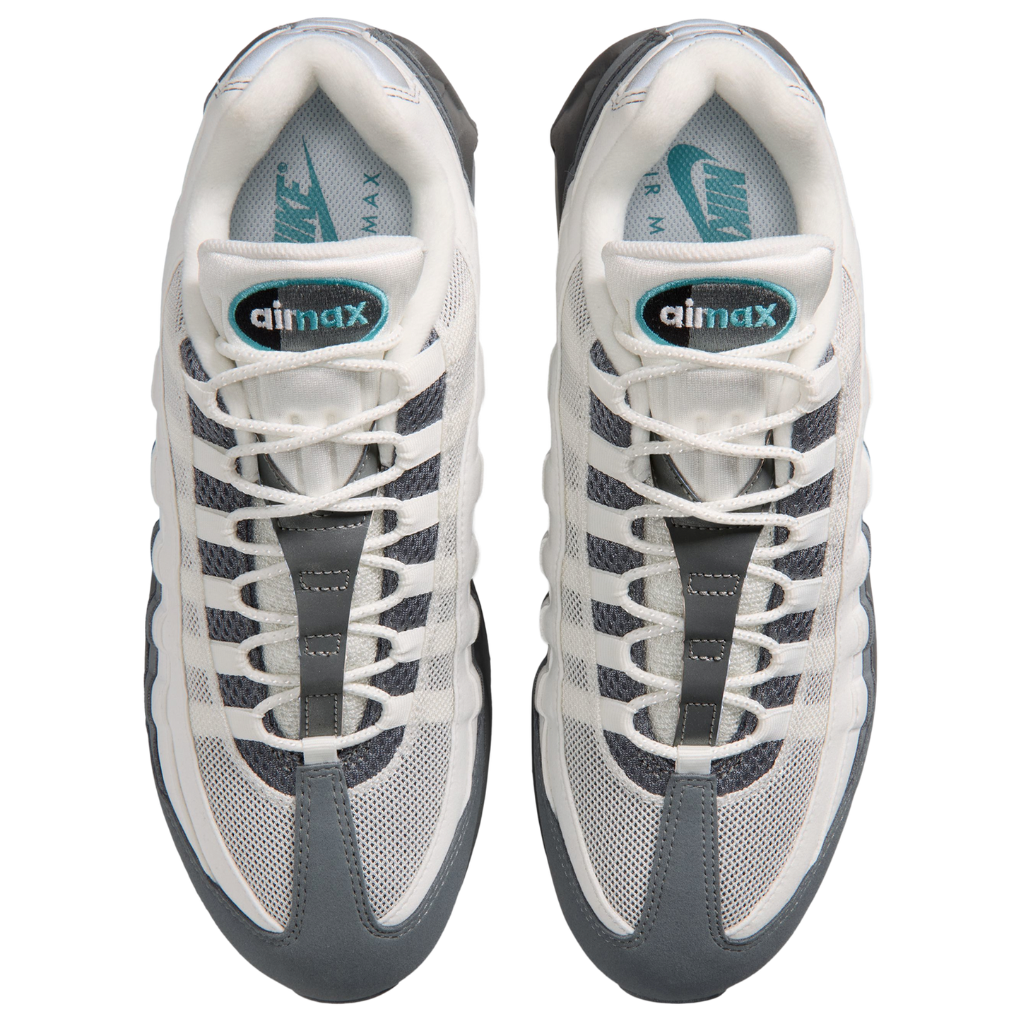 Nike Air Max 95 Big Bubble - Men's - Summit White/Dusty Cactus/Smoke Grey