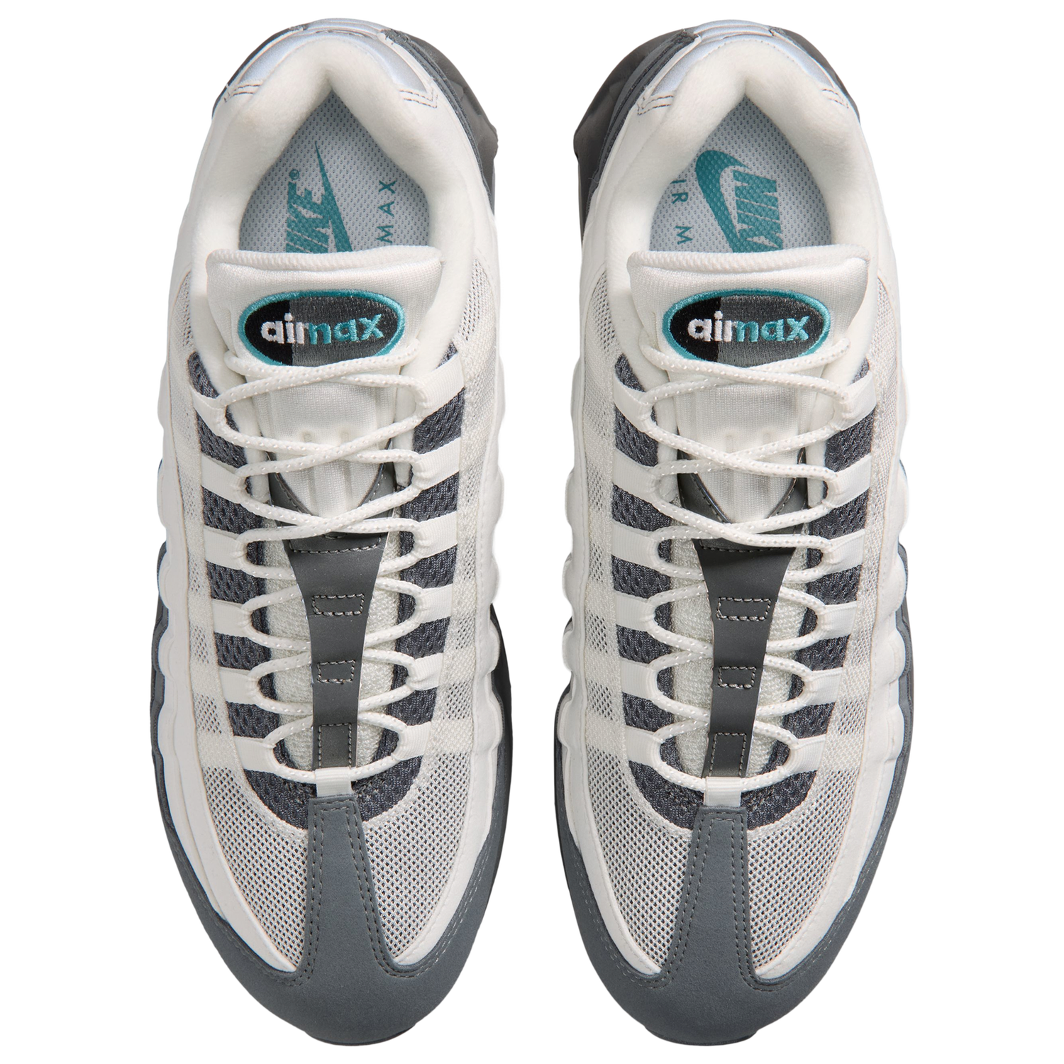 Nike Air Max 95 Big Bubble - Men's - Summit White/Dusty Cactus/Smoke Grey