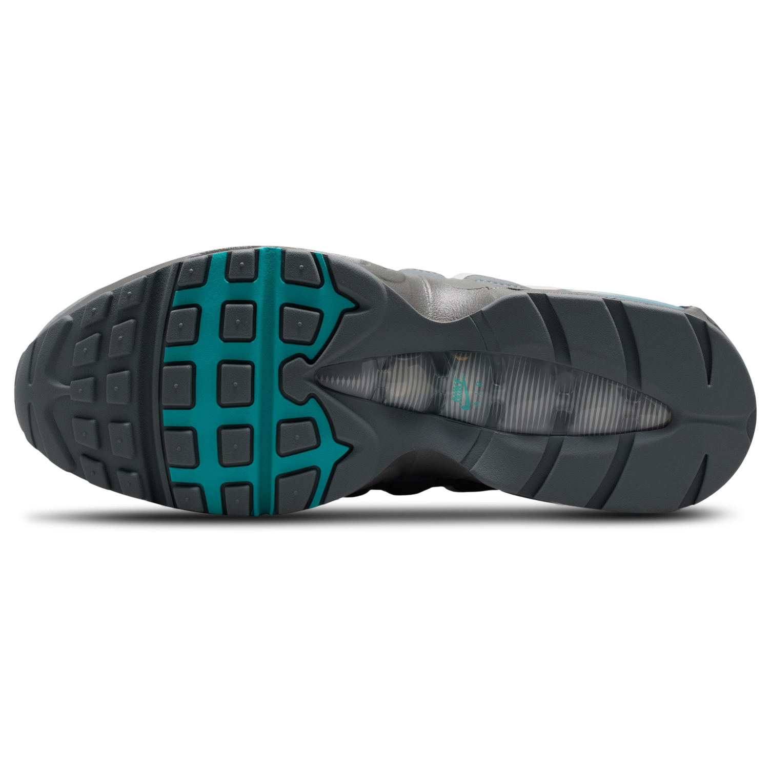 Nike Air Max 95 Big Bubble - Men's - Summit White/Dusty Cactus/Smoke Grey