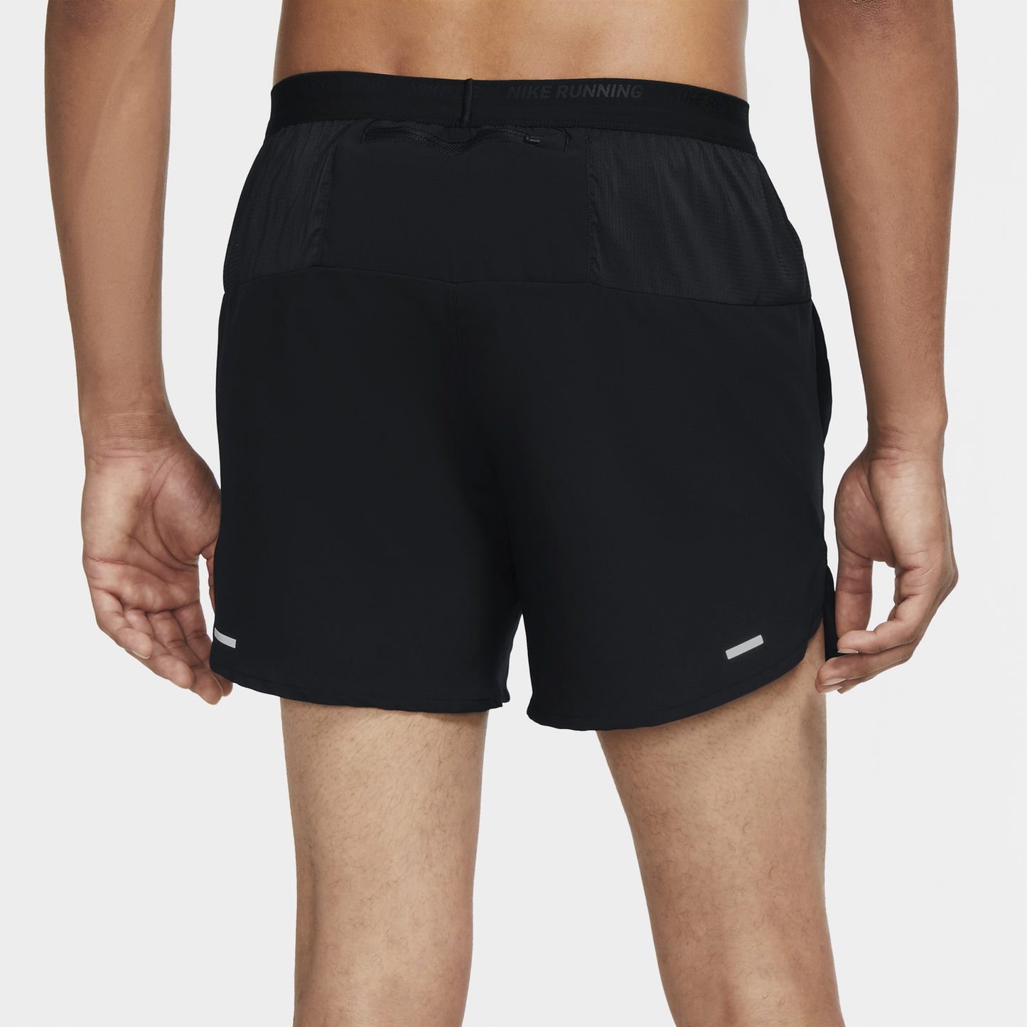 Nike Dri-FIT Stride 5" BF Shorts - Men's - Black/Reflective Silver/Black