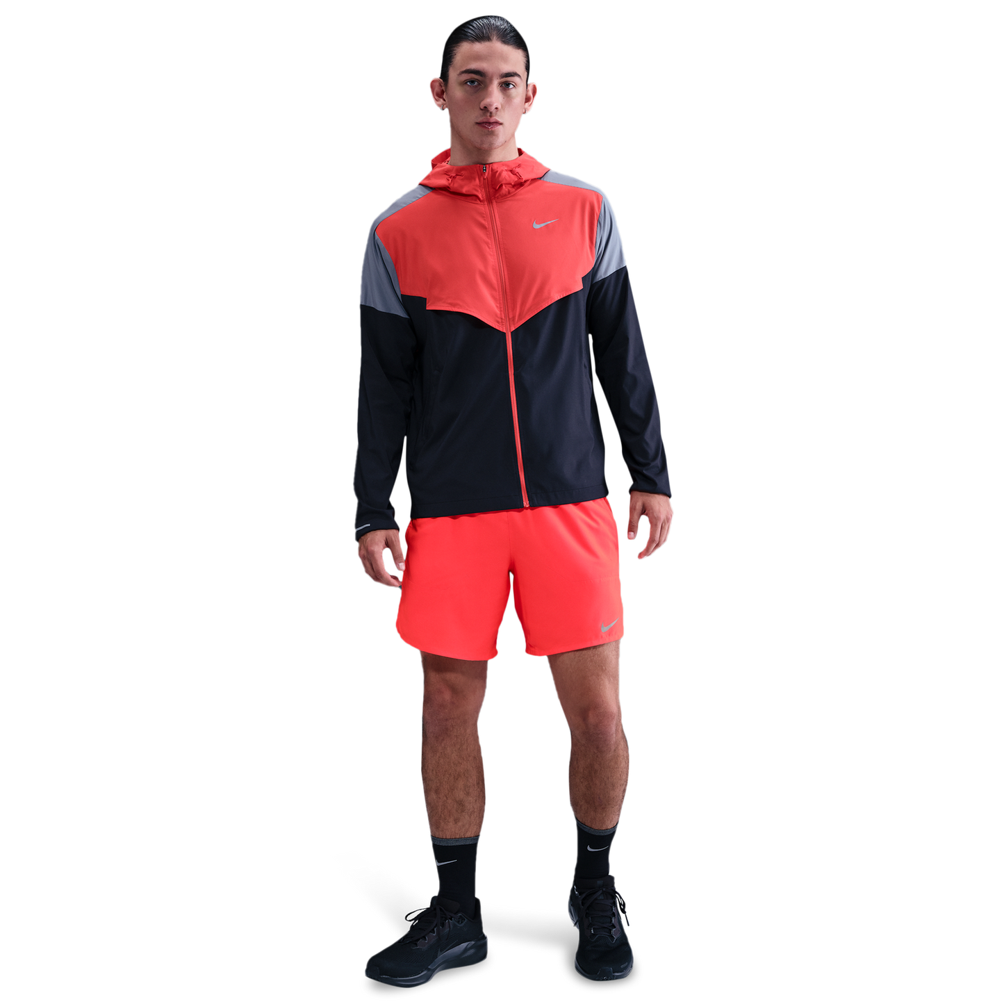 Nike Dri-FIT Stride 2in1 7" Shorts - Men's - Bright Crimson/Bright Crimson/Black