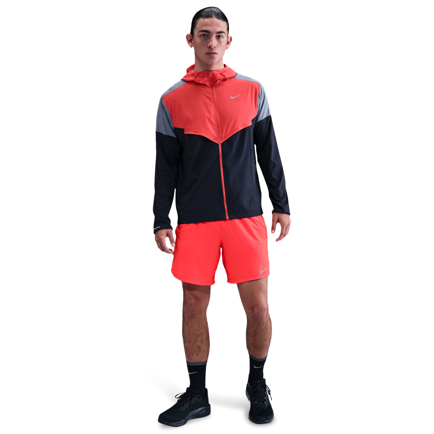 Nike Dri-FIT Stride 2in1 7" Shorts - Men's - Bright Crimson/Bright Crimson/Black