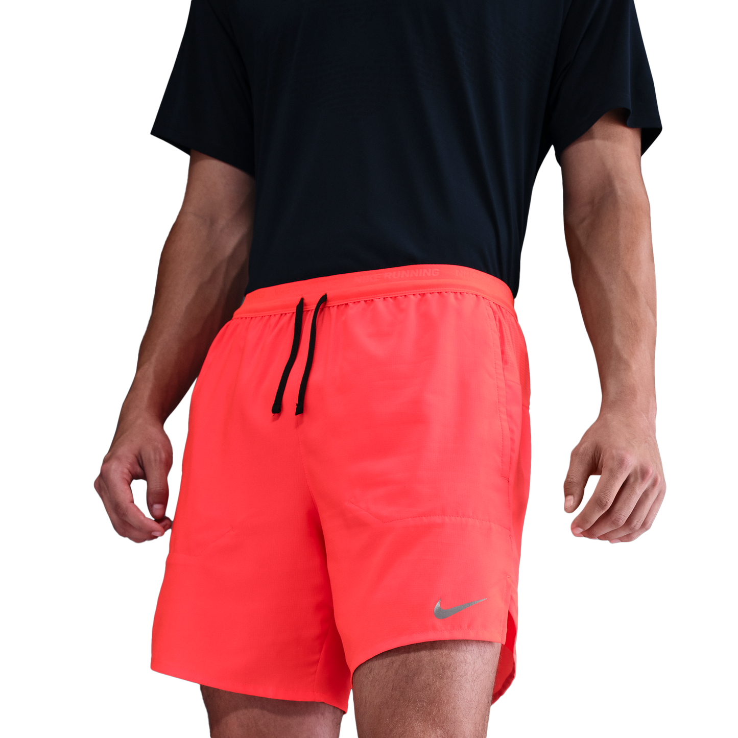 Nike Dri-FIT Stride 2in1 7" Shorts - Men's - Bright Crimson/Bright Crimson/Black