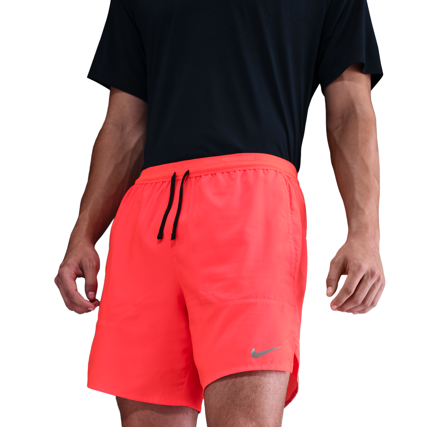 Nike Dri-FIT Stride 2in1 7" Shorts - Men's - Bright Crimson/Bright Crimson/Black