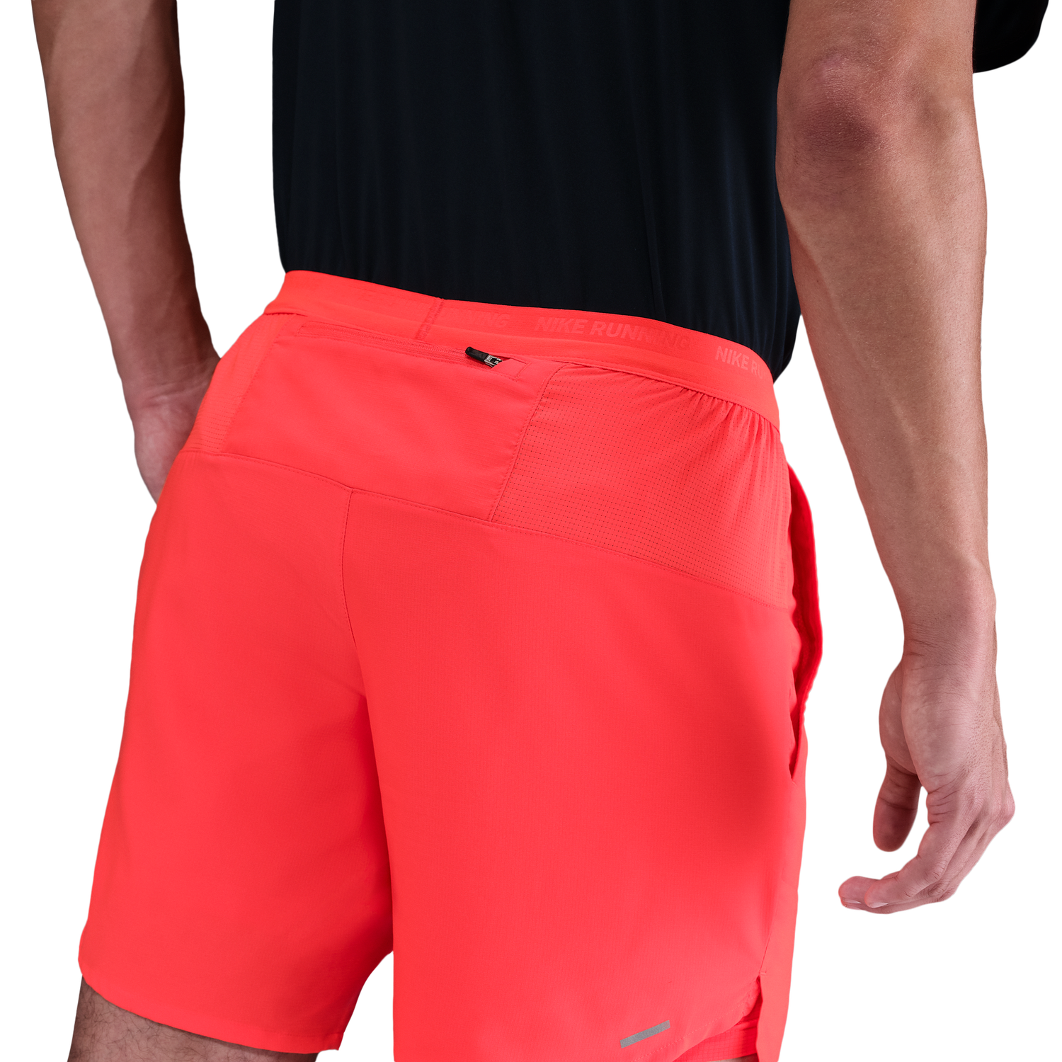 Nike Dri-FIT Stride 2in1 7" Shorts - Men's - Bright Crimson/Bright Crimson/Black
