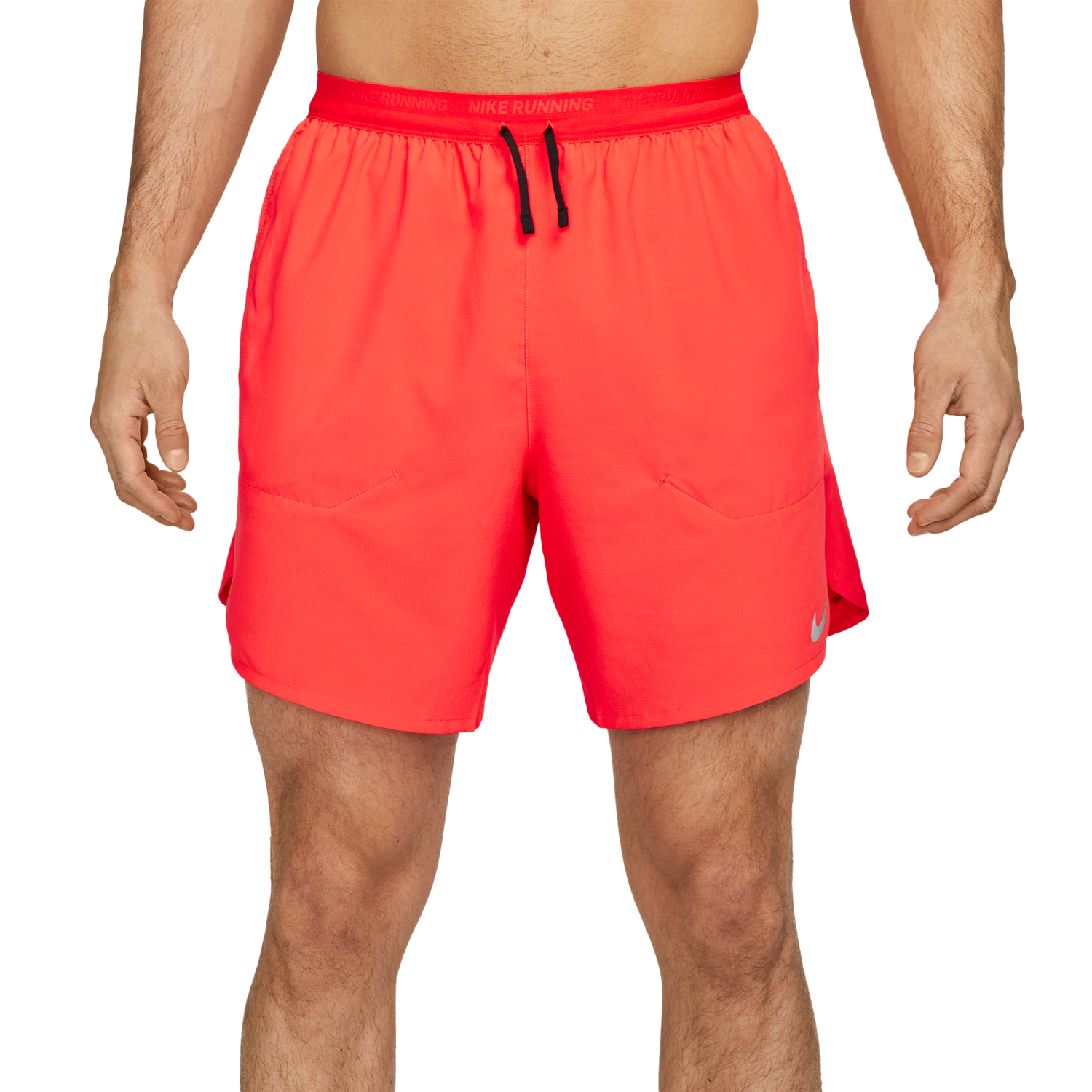 Nike Dri-FIT Stride 7" BF Shorts - Men's - Bright Crimson/Black/Reflective Silver