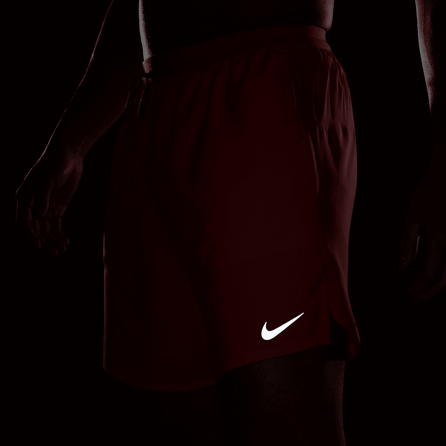 Nike Dri-FIT Stride 7" BF Shorts - Men's - Bright Crimson/Black/Reflective Silver