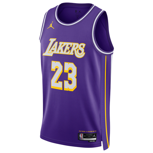 Nike Lakers Dri-FIT STM 25 Swingman Jersey - Men's - Purple/Multi