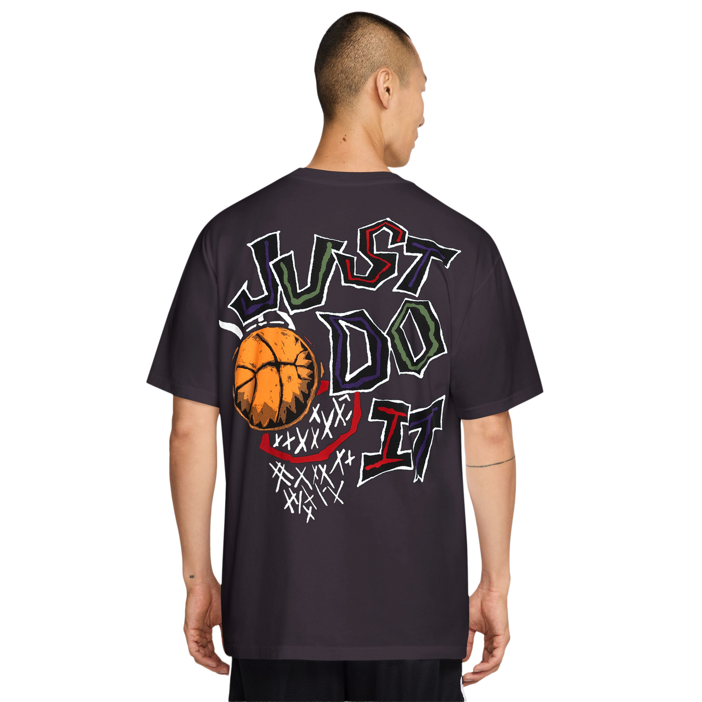 Nike M90 Summit Just Do It Basketball T-Shirt - Men's - Black/White