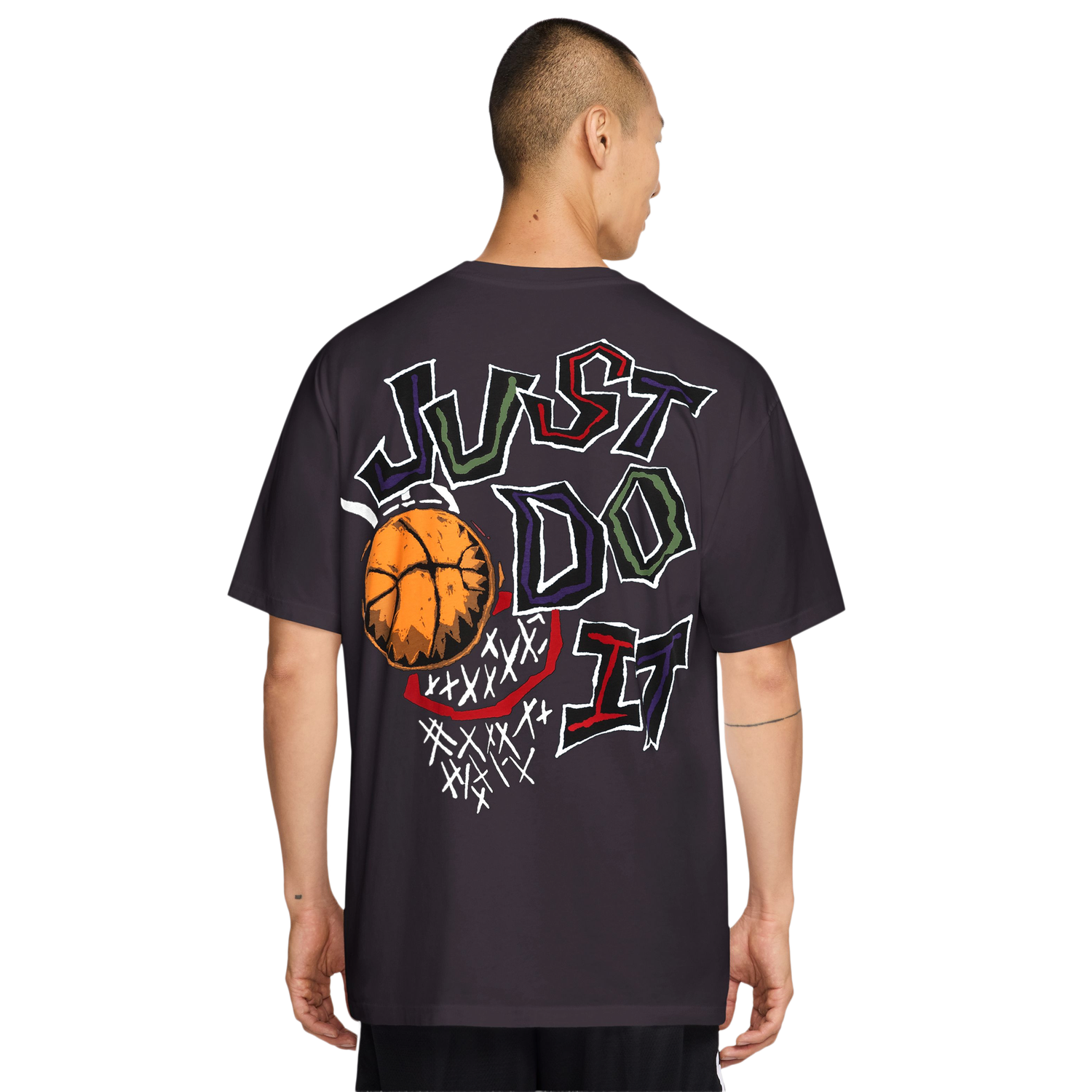 Nike M90 Summit Just Do It Basketball T-Shirt - Men's - Black/White